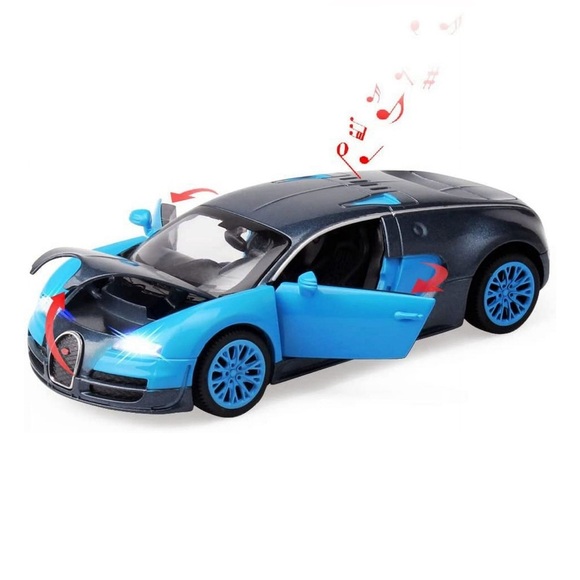 Bugatti Veyron 1:32 Double Horses Platinum Alloy Model- Lights&Sound - Jiaye M. - Picture 6 of 7